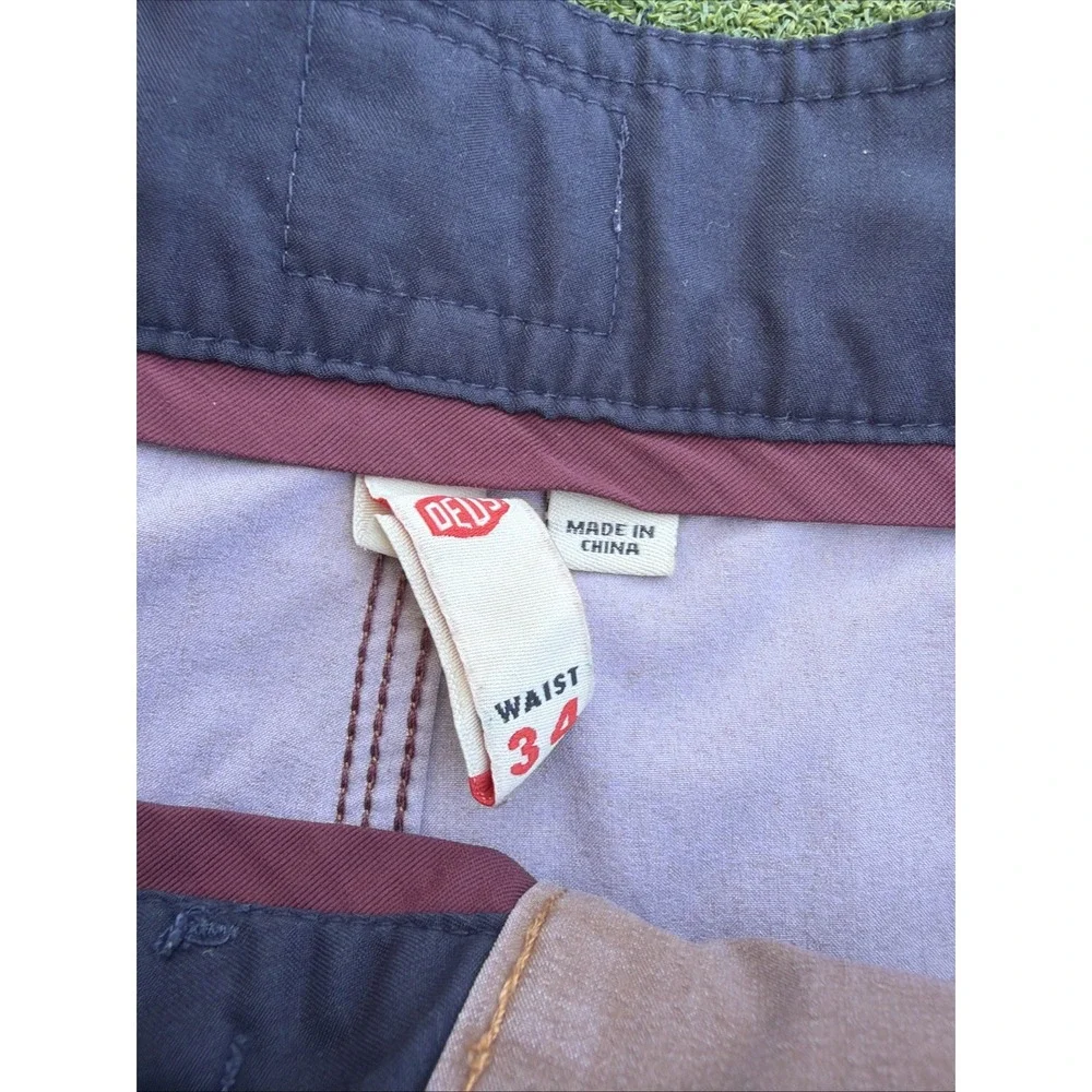 Deus Ex Machina Swim Board Shorts Mens 34 Brown Colourblock Drawstring